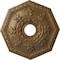 Ekena Millwork Nottingham Ceiling Medallion (Fits Canopies up to 4 5/8"), 18"OD x 3 1/2"ID x 1 1/2"P, Rubbed Bronze CM18NTRZS - alternate 1